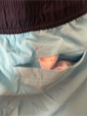 Kids Light Blue Elastic Waist Shorts